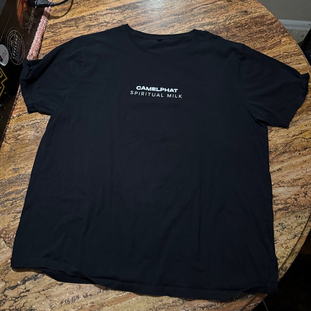 Spiritual Milk Black Tee CAMELPHAT band shirt custom